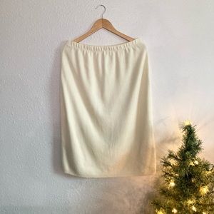 Vintage knit midi skirt